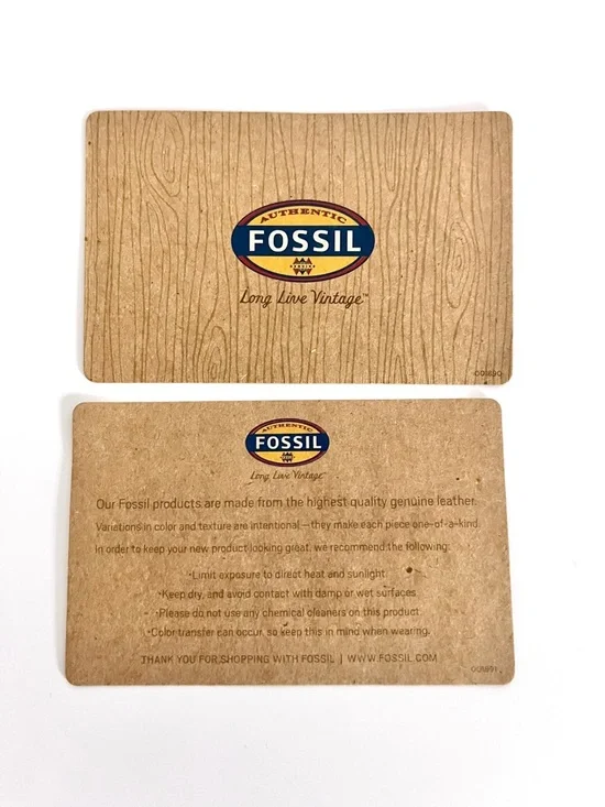 NWT Fossil Brown Leather Wristlet - Picture 4 of 5